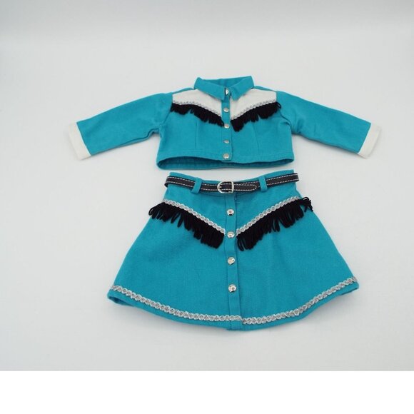 Pleasant Company American Girl Turquoise Blue Rootin Tootin Cowgirl Outfit - Picture 1 of 10